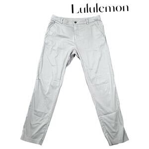 Lululemon Commission Classic-Fit Pants Men’s 32 Beige Golf Chino Stretch Casual